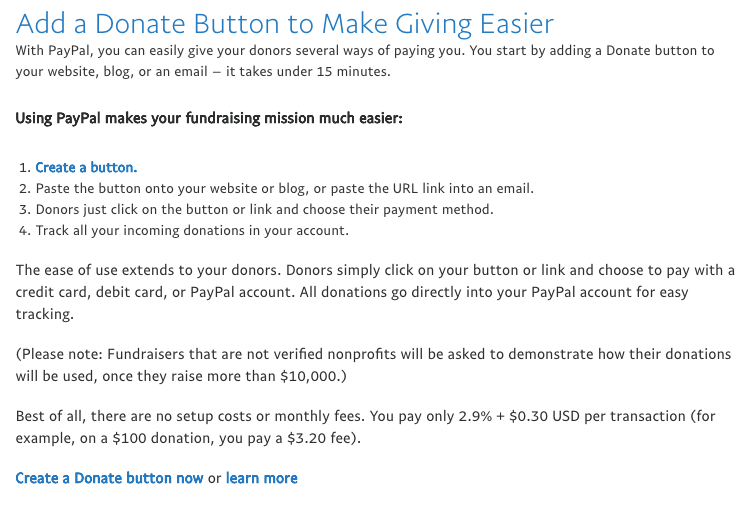 Giới thiệu nút PayPal donate 