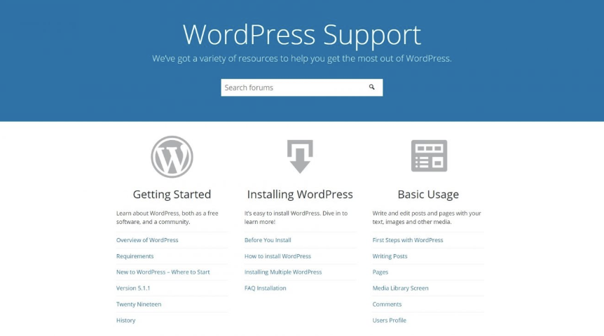 Các nơi tiếp nhận hỗ trợ WordPress