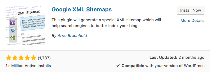 Google XML Sitemap Plugin