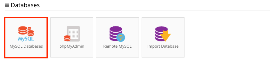 Access MySQL Databases