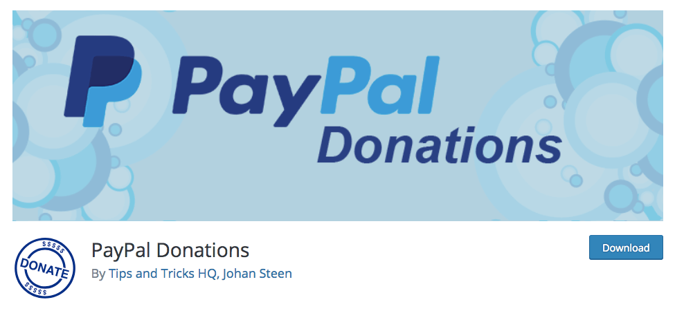 PayPal donation plugin
