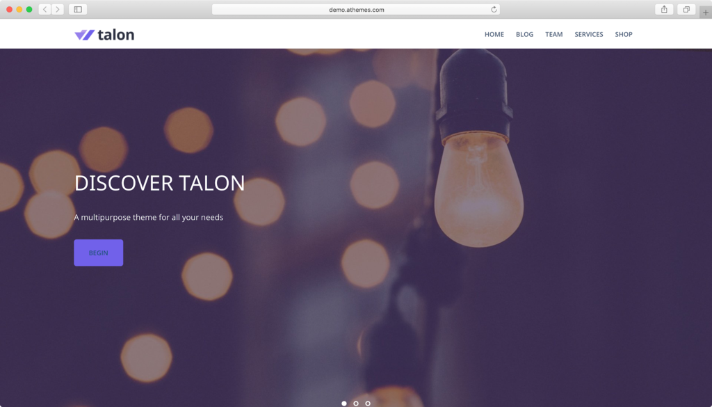 Talon WordPress theme free