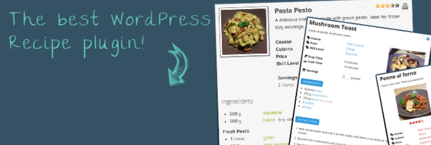 plugin WP Ultimate Recipe cho food blog.