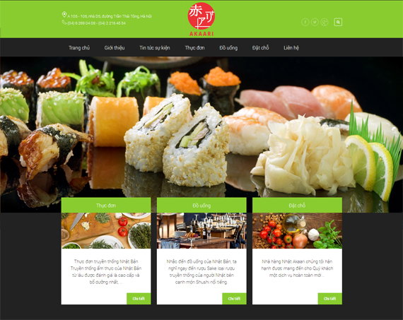 Các mẫu thiết kế website nhà hàng – Thu hút khách hàng từ cái nhìn đầu tiên