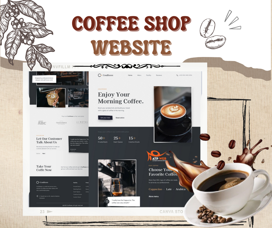 Thiết kế website quán cà phê khẳng định thương hiệu